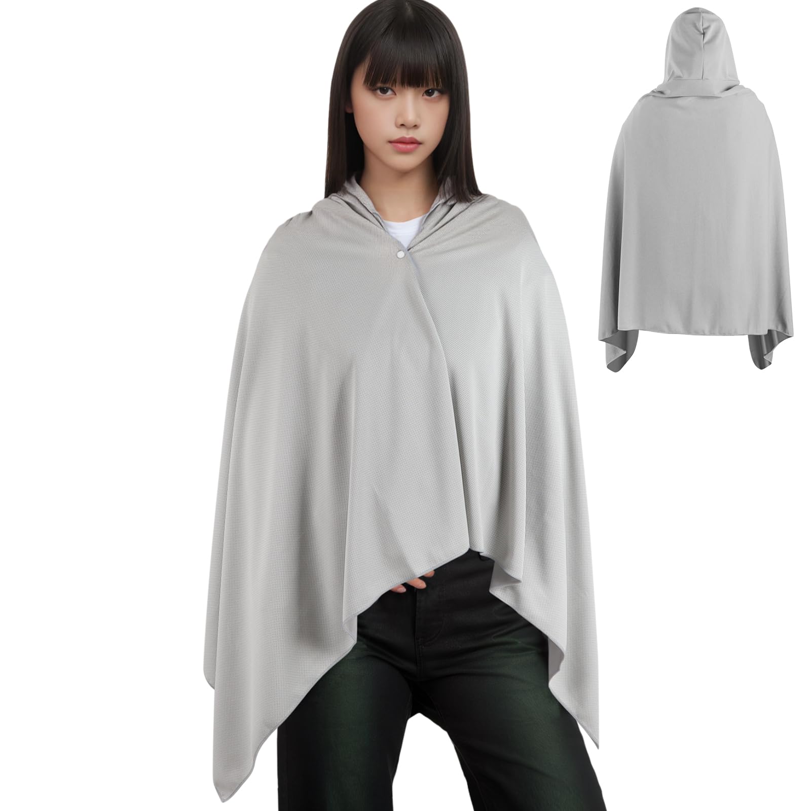 Amazon.co.jp: [Ninonly] 冷感ポンチョ 冷感タオル 160X80cm 肌温度-15